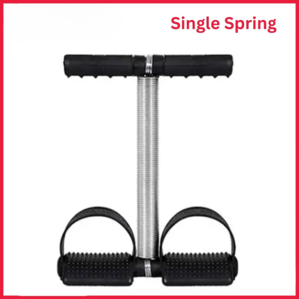Tummy Trimmer Single Spring – Portable Ab Exerciser For Home & Gym Workouts